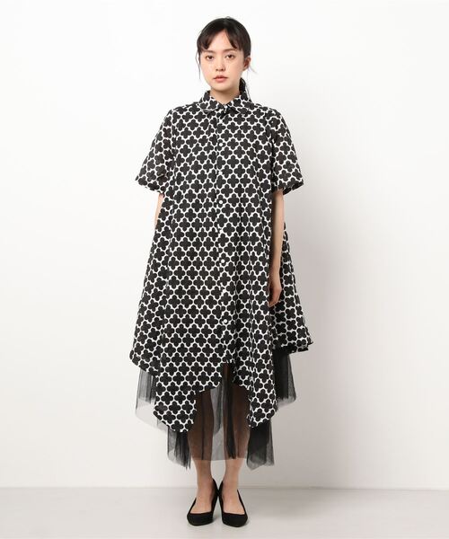 【white】ラップヘムボリュームドレス(LC)