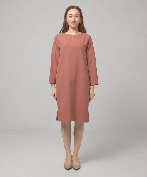 THE STATION STORE(ザ ステーション ストア)の「<closet story(クローゼットストーリー)> ツイル キーネック ワンピース -ウォッシャブル-(ワンピース・レディース・ライトグレー/ネイビー/ピンク・FREE)」の7枚目の写真