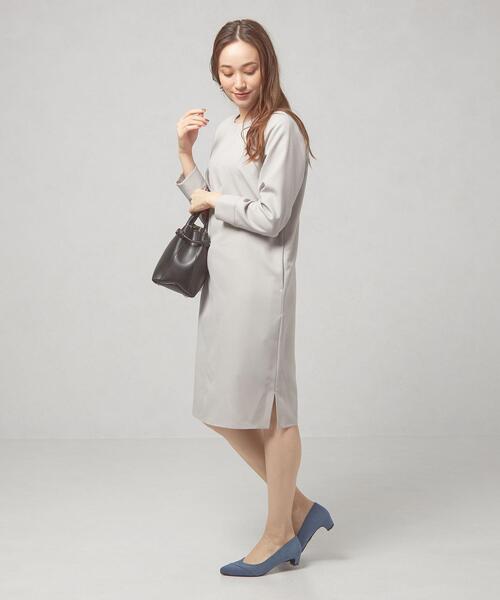 THE STATION STORE(ザ ステーション ストア)の「<closet story(クローゼットストーリー)> ツイル キーネック ワンピース -ウォッシャブル-(ワンピース・レディース・ライトグレー/ネイビー/ピンク・FREE)」の11枚目の写真