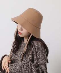 フェイクレザーバケットハット