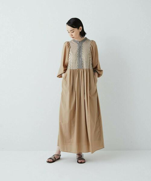 アデュートリステスのシックな絹綿ワンピース ADIEU TRISTESSE