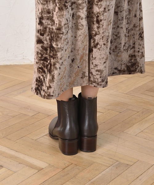 リアルレザー サイドゴアショートブーツ（ブーツ）｜BETTY CLUB（ベティクラブ）