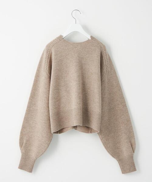 BRACTMENT（ブラクトメント）の「＜BRACTMENT(ブラクトメント)＞BM Wスカーフ付きクロップド プルオーバー（ニット/セーター・レディース・ライトグレー/ベージュ・FREE）」の16枚目の写真