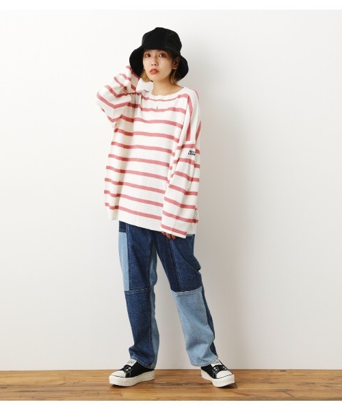 RODEO CROWNS WIDE BOWL（ロデオクラウンズワイドボウル）の「ﾎﾞｰﾀﾞｰﾆｯﾄ（ニット/セーター・レディース・グリーン系その他/ピンク系その他/ブルー系その他3・FREE）」の18枚目の写真