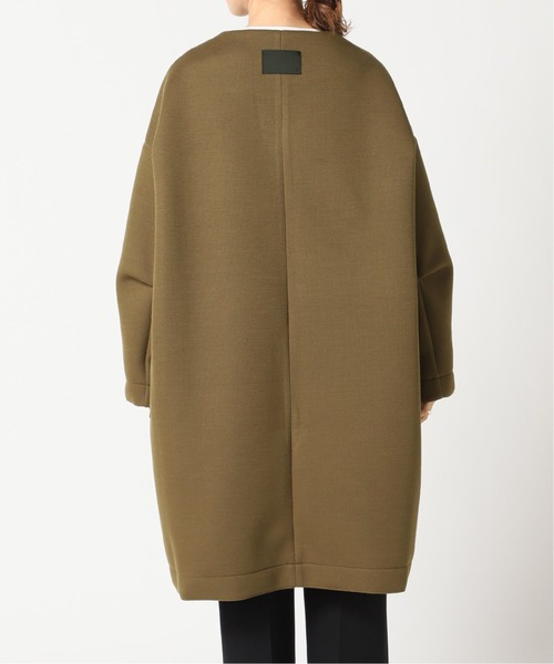 VERMEIL par iena(ヴェルメイユパーイエナ)の「【COGTHEBIGSMOKE/コグ ザ ビッグスモーク】ROUND NECK コート◆(ノーカラーコート・レディース・カーキ・FREE)」の12枚目の写真