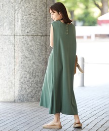 セール ブランド古着 Vis ビス レディース のワンピース ドレス グリーン カーキ 緑色系 ナイロン 古着通販 Zozoused