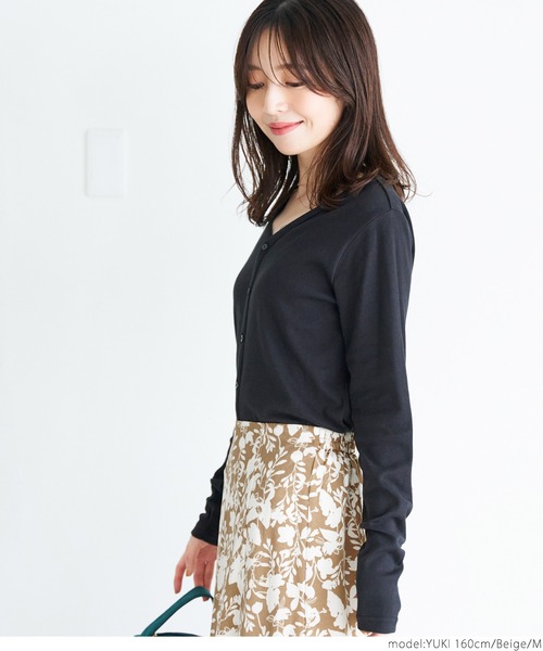 coca（coca）（コカ）の「＼＼新色登場／／花柄フレアスカート（スカート・レディース・ホワイト/ブラウン/ベージュ/ライトブルー/ブラック・M/L）」の19枚目の写真