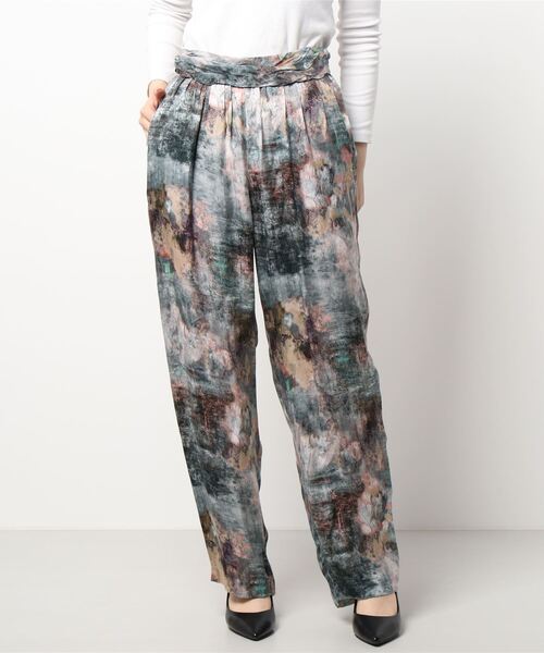 HELIOPOLE（エリオポール）の「ORFEO STAMPA CUPRO PANTs（その他パンツ・レディース・ホワイト・36/38）」の4枚目の写真