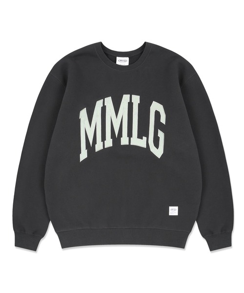 87mm（87mm）の「【87MM / Mmlg】VARSITY SWEAT / パルチムエムエム MMLG バーシティ ロゴ スウェットシャツ（スウェット・レディース・チャコールグレー/ネイビー/レッド・SMALL/LARGE/MEDIUM）」の2枚目の写真