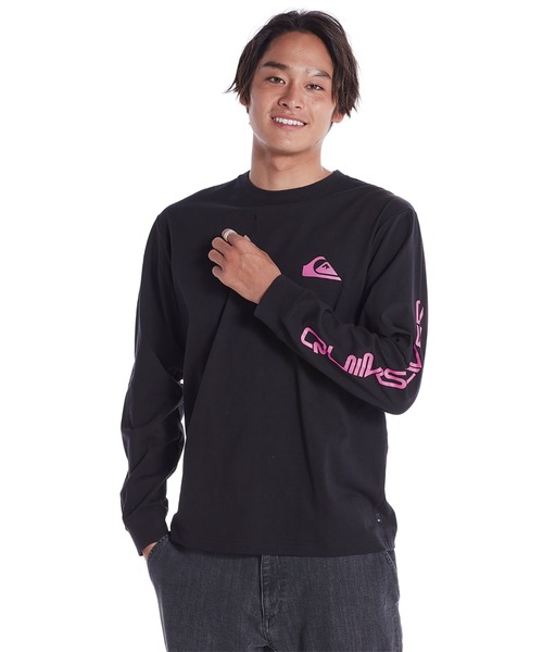 Quiksilver（クイックシルバー）の「MW OMNI LT/クイックシルバー袖プリント長袖ロンT（Tシャツ/カットソー・メンズ・ピンク/ブラック/ブルー/ホワイト/ブラック系その他・LARGE/X-LARGE/MEDIUM/SMALL）」の4枚目の写真