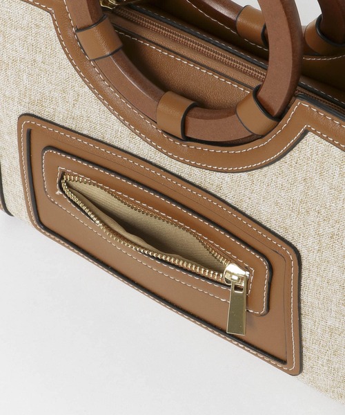 RODE SKO（ロデスコ）の「ツイードコンビトートバッグ（トートバッグ・レディース・ブラウン・ONE）」の9枚目の写真