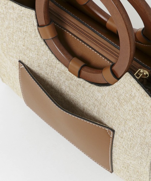 RODE SKO（ロデスコ）の「ツイードコンビトートバッグ（トートバッグ・レディース・ブラウン・ONE）」の10枚目の写真