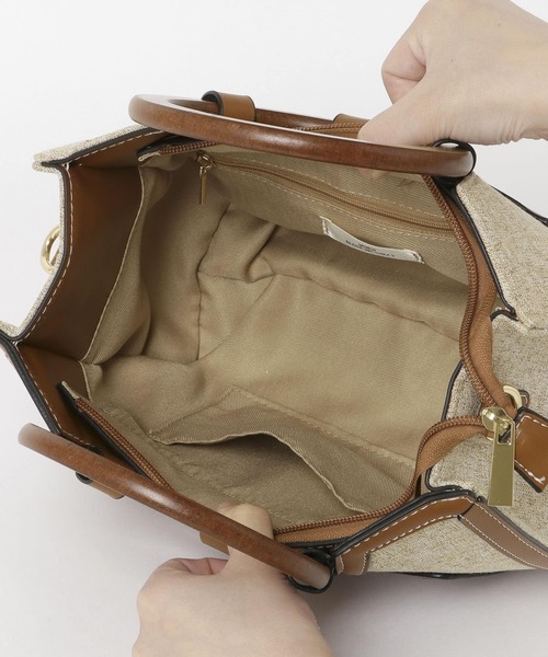 RODE SKO（ロデスコ）の「ツイードコンビトートバッグ（トートバッグ・レディース・ブラウン・ONE）」の11枚目の写真