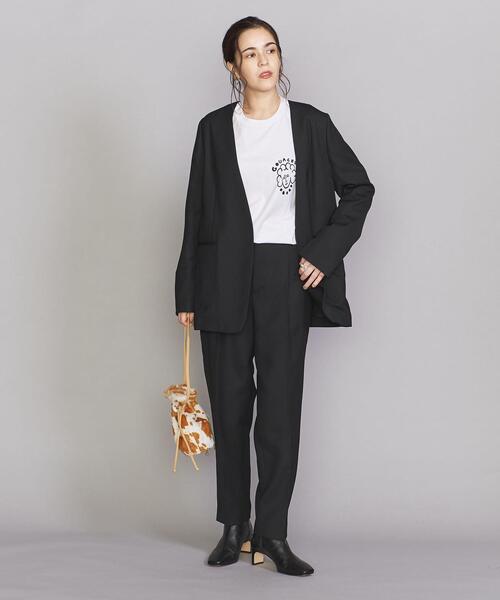 BEAUTY&YOUTH UNITED ARROWS（ビューティーアンドユースユナイテッドアローズ）の「BY バックゴム テーパードパンツ（その他パンツ・レディース・ブラック/ライトグレー/ダークブラウン・S/M/L）」の19枚目の写真