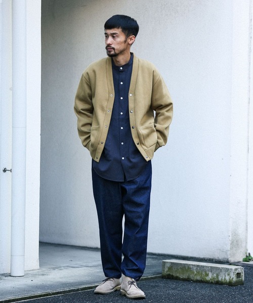 URBAN RESEARCH Sonny Label(アーバンリサーチサニーレーベル)の「スウェットリラックスカーディガン(カーディガン/ボレロ・メンズ・ネイビー/キャメル/アイボリー・LARGE/MEDIUM)」の7枚目の写真