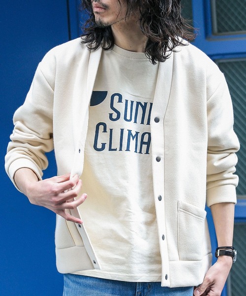 URBAN RESEARCH Sonny Label(アーバンリサーチサニーレーベル)の「スウェットリラックスカーディガン(カーディガン/ボレロ・メンズ・ネイビー/キャメル/アイボリー・LARGE/MEDIUM)」の10枚目の写真