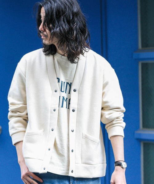 URBAN RESEARCH Sonny Label(アーバンリサーチサニーレーベル)の「スウェットリラックスカーディガン(カーディガン/ボレロ・メンズ・ネイビー/キャメル/アイボリー・LARGE/MEDIUM)」の11枚目の写真