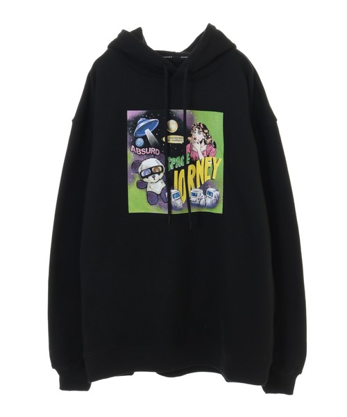 Candy Stripper（キャンディストリッパー）の「AMAZING PANIC SWEAT HOODIE（パーカー・レディース・ブラック/パープル/アイボリー・2）」の2枚目の写真