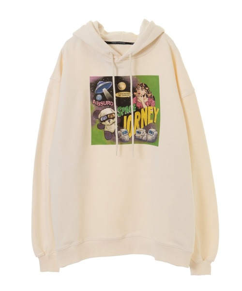 Candy Stripper（キャンディストリッパー）の「AMAZING PANIC SWEAT HOODIE（パーカー・レディース・ブラック/パープル/アイボリー・2）」の7枚目の写真