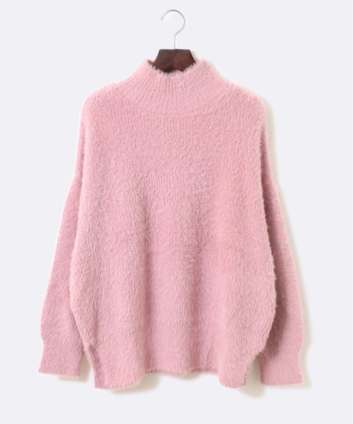 TORTE（トルテ）の「【TORTE】シャギーニット（ニット/セーター・レディース・ホワイト/ライトピンク/ライトグリーン/パープル・FREE）」の4枚目の写真