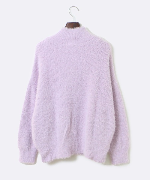 TORTE（トルテ）の「【TORTE】シャギーニット（ニット/セーター・レディース・ホワイト/ライトピンク/ライトグリーン/パープル・FREE）」の6枚目の写真