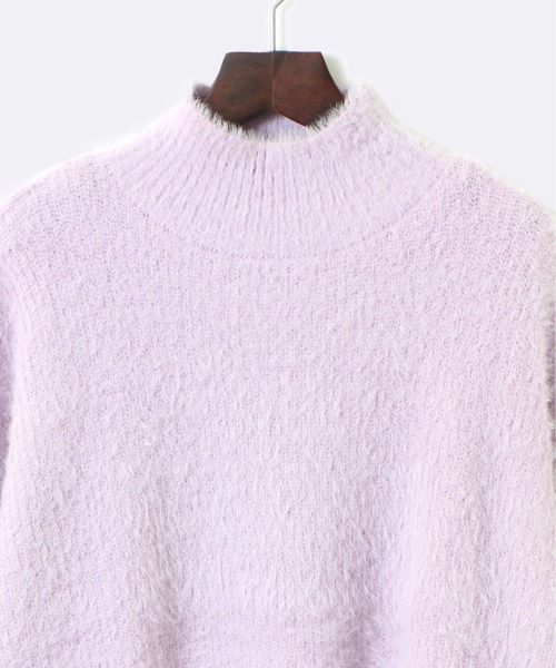 TORTE（トルテ）の「【TORTE】シャギーニット（ニット/セーター・レディース・ホワイト/ライトピンク/ライトグリーン/パープル・FREE）」の7枚目の写真
