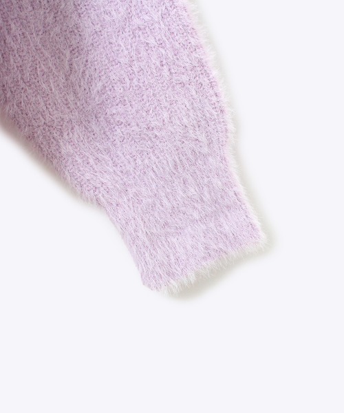 TORTE（トルテ）の「【TORTE】シャギーニット（ニット/セーター・レディース・ホワイト/ライトピンク/ライトグリーン/パープル・FREE）」の8枚目の写真