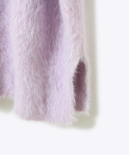 TORTE（トルテ）の「【TORTE】シャギーニット（ニット/セーター・レディース・ホワイト/ライトピンク/ライトグリーン/パープル・FREE）」の5枚目の写真