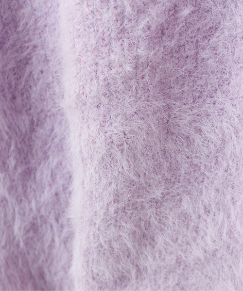 TORTE（トルテ）の「【TORTE】シャギーニット（ニット/セーター・レディース・ホワイト/ライトピンク/ライトグリーン/パープル・FREE）」の9枚目の写真