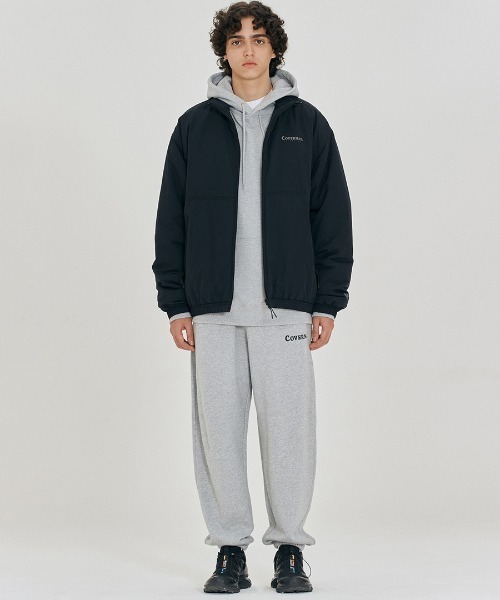 COVERNAT（カバーナット）の「【COVERNAT】PADDED TRACK JACKET / カバーナット パデッド ナイロン トラック ジャケット（ナイロンジャケット・メンズ・アイボリー/ブラック/グレー・SMALL/X-LARGE/LARGE/MEDIUM）」の15枚目の写真