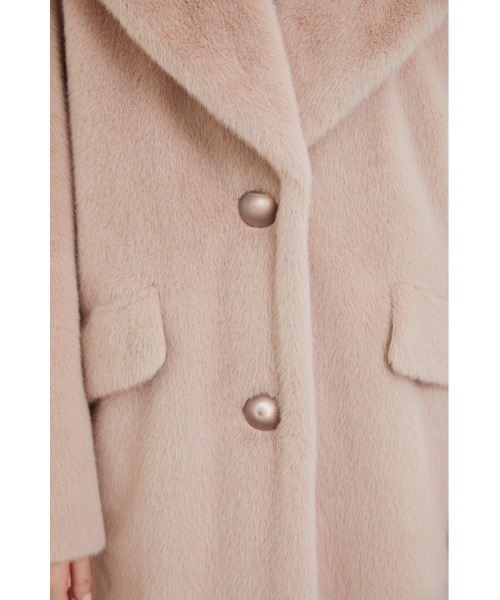 rienda（リエンダ）の「フェイクファーオーバーロングコート