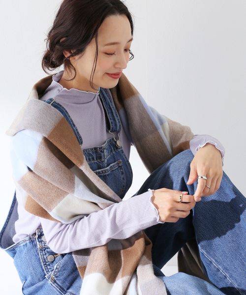 SLOBE IENA（スローブイエナ）の「ウールメローリブプルオーバー◆（Tシャツ/カットソー・レディース・アイボリー/ブルー系その他・FREE）」の18枚目の写真