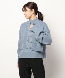 earth music&ecology | SET2点ショートカーディガン+ニットプルオーバー*(ニット/セーター)