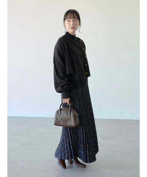 earth music&ecology（アースミュージックアンドエコロジー）の「SET2点ショートカーディガン+ニットプルオーバー＊（ニット/セーター・レディース・サックスブルー/ホワイト系その他2/ブラック・FREE）」の18枚目の写真