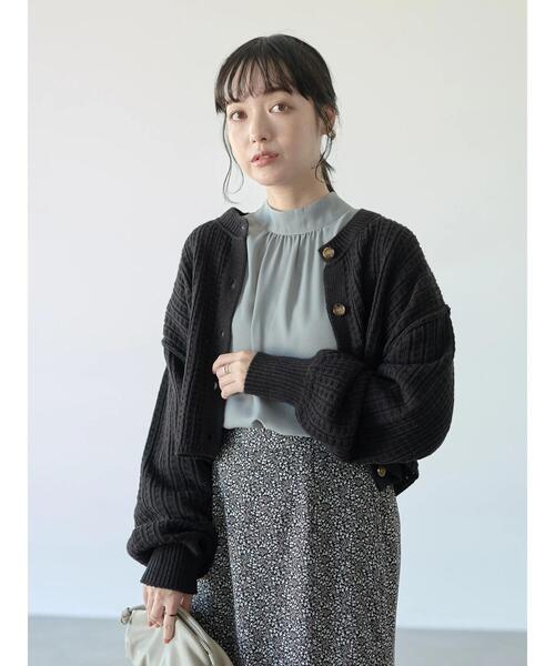 earth music&ecology（アースミュージックアンドエコロジー）の「SET2点ショートカーディガン+ニットプルオーバー＊（ニット/セーター・レディース・サックスブルー/ホワイト系その他2/ブラック・FREE）」の21枚目の写真