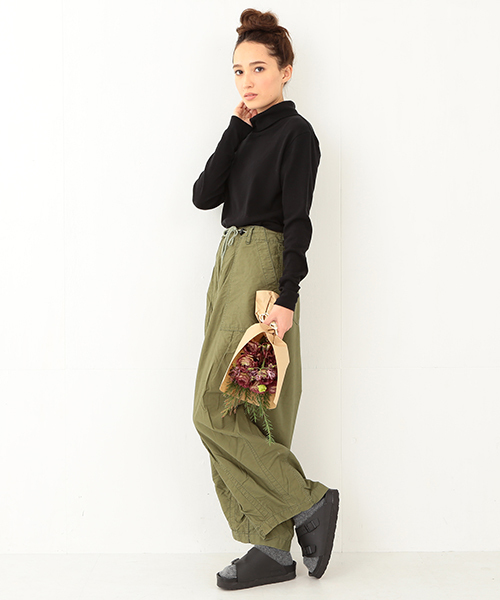 BEAMS BOY（ビームスボーイ）の「BEAMS BOY / フライス タートル 0063CL（Tシャツ/カットソー・レディース・ブラック・ONE SIZE）」の4枚目の写真