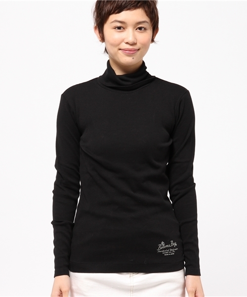 BEAMS BOY（ビームスボーイ）の「BEAMS BOY / フライス タートル 0063CL（Tシャツ/カットソー・レディース・ブラック・ONE SIZE）」の6枚目の写真