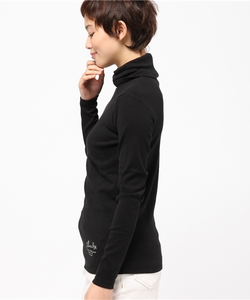 BEAMS BOY（ビームスボーイ）の「BEAMS BOY / フライス タートル 0063CL（Tシャツ/カットソー・レディース・ブラック・ONE SIZE）」の7枚目の写真