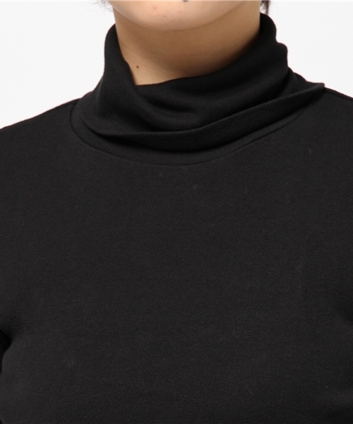 BEAMS BOY（ビームスボーイ）の「BEAMS BOY / フライス タートル 0063CL（Tシャツ/カットソー・レディース・ブラック・ONE SIZE）」の9枚目の写真