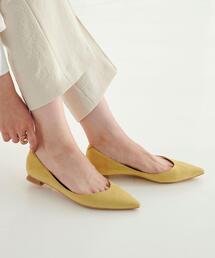 green label relaxing | ポインテッド フラットシューズ(1.5cmヒール) -撥水-(パンプス)