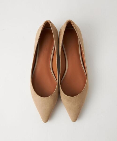 green label relaxing（グリーンレーベルリラクシング）の「ポインテッド フラットシューズ(1.5cmヒール) -撥水-（パンプス・レディース・ブラック/イエロー/ブラウン/ベージュ・25cm/25.5cm/22cm/22.5cm/23cm/23.5cm/24cm/24.5cm）」の10枚目の写真