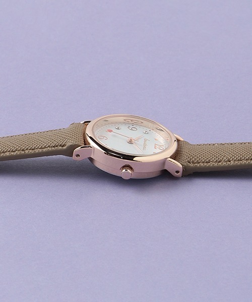 LOVETOXIC（ラブトキシック）の「合皮リボンバックルウォッチ（アナログ腕時計・キッズ・オフホワイト/モカ・FREE）」の7枚目の写真