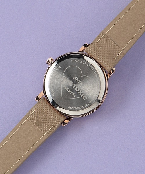 LOVETOXIC（ラブトキシック）の「合皮リボンバックルウォッチ（アナログ腕時計・キッズ・オフホワイト/モカ・FREE）」の8枚目の写真