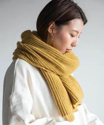 Chaco closet | 畔編みふっくらシンプルロングボリュームマフラー(マフラー)