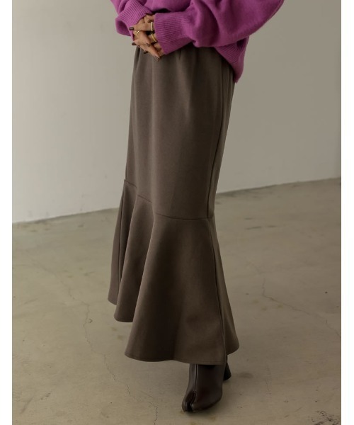 Re:EDIT（リエディ）の「[低身長/高身長サイズ有]軽くて暖かいリサイクルストレッチ起毛圧縮ニットソーマーメイドスカート（スカート・レディース・ピンク/ブルー/パープル/ベージュ/グレー系その他/ブラック・TALL/MEDIUM/LARGE/SHORT）」の20枚目の写真