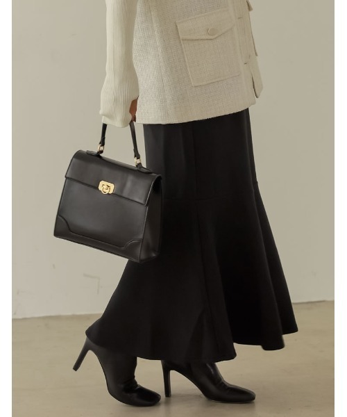 Re:EDIT（リエディ）の「[低身長/高身長サイズ有]軽くて暖かいリサイクルストレッチ起毛圧縮ニットソーマーメイドスカート（スカート・レディース・ピンク/ブルー/パープル/ベージュ/グレー系その他/ブラック・TALL/MEDIUM/LARGE/SHORT）」の15枚目の写真