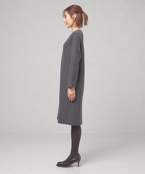 closet story(クローゼットストーリー)の「<closet story(クローゼットストーリー)>ブークレー サックワンピース(ワンピース・レディース・ブラック/ダークグレー/ケリー・FREE)」の7枚目の写真