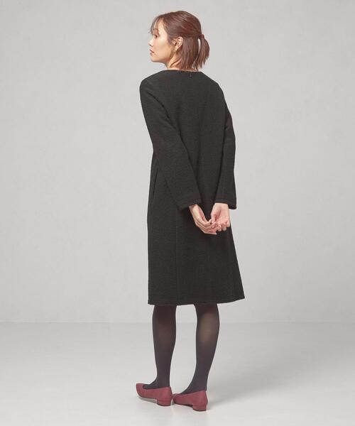 closet story(クローゼットストーリー)の「<closet story(クローゼットストーリー)>ブークレー サックワンピース(ワンピース・レディース・ブラック/ダークグレー/ケリー・FREE)」の11枚目の写真