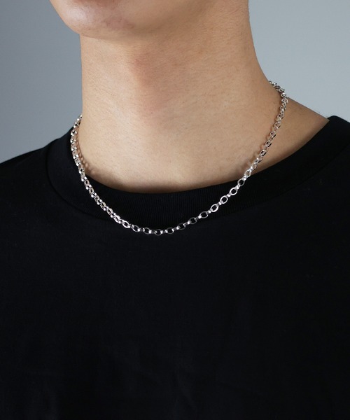 NUMBER (N)INE（ナンバーナイン）の「ショートチェーン ネックレス（ネックレス・メンズ・シルバー系その他2/ブラック系その他3/シルバー/ブラック/ブラック系その他2/シルバー系その他3・FREE）」の6枚目の写真