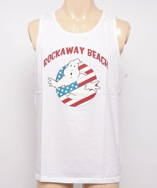 TMT（ティーエムティー）の「GHOSTBUSTERS×TMT TANKTOP(ROCKAWAY BEACH（Tシャツ/カットソー・メンズ・ホワイト/ネイビー/ブラック・LARGE/SMALL/MEDIUM）」の2枚目の写真